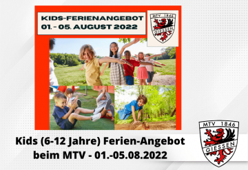 Sommerferien-Angebot für Kids 6-12 Jahre